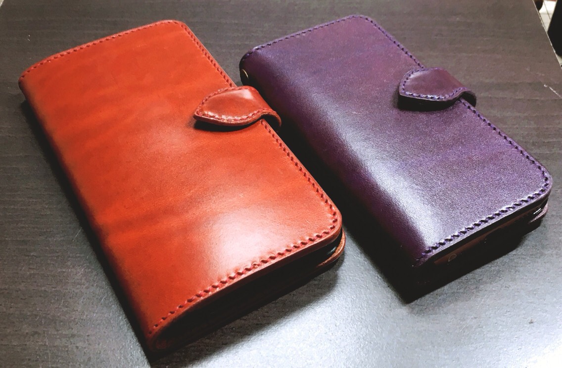 革の宝石「ルガトー」i総手縫 Phone各種plus・Max用ケース