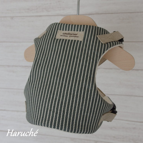 犬用 【エプロンハーネス Mサイズ】＆【カフェリード】のセット デニム  