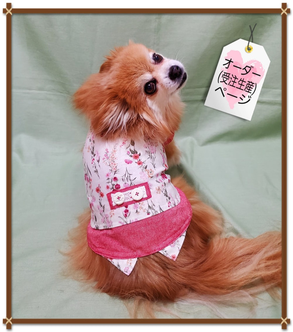 ハンドメイド犬服オーダー受け付けページ