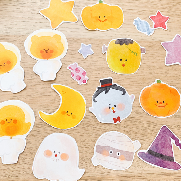 かわいいおばけと《 ふわふわハロウィンシート 》✂️ 7枚目の画像