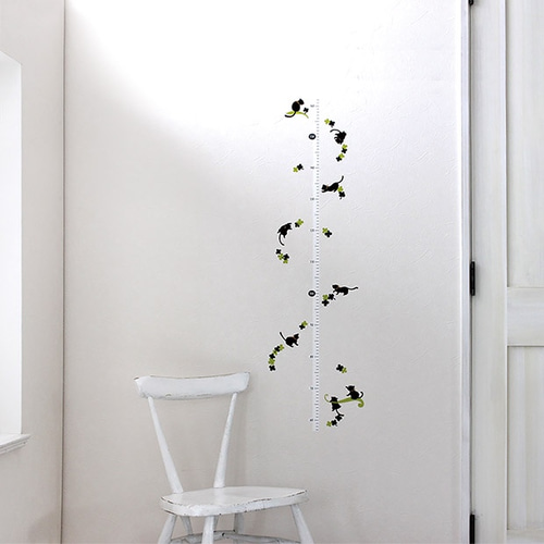 PWS-185 身長計の目盛り（ウォールステッカー） ウォールステッカー
