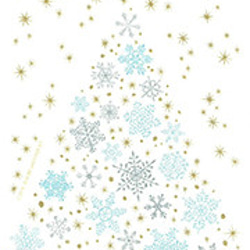 ウォールステッカー「消臭抗菌・雪のクリスマスツリー」 HWS-476 8枚目の画像