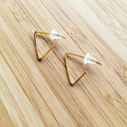 【再販】三角ピアス【14KGF】 2枚目の画像