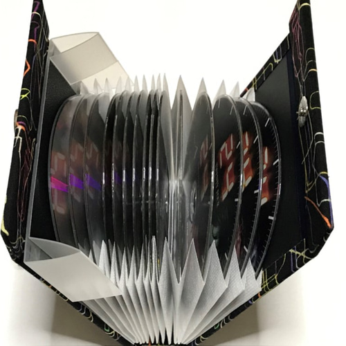 蛇腹式CD・DVDケース15枚用／シェルポ モダンアートライン 音楽CD