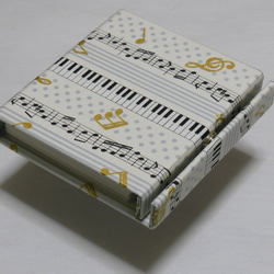 畳める明かり ブック型ライト「Shell-Light」ロット03-音符ピアノ 5枚目の画像