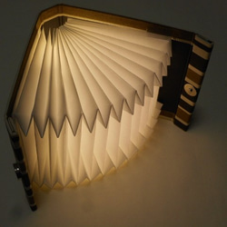ブック型ライト「Shell-Light」-ダークウッド 3枚目の画像