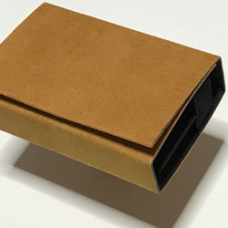 蛇腹型カードケース／JAVA-CARD-CACE20／スエード　ライトブラウン 4枚目の画像