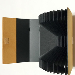 蛇腹型カードケース／JAVA-CARD-CACE20／スエード　ライトブラウン 7枚目の画像