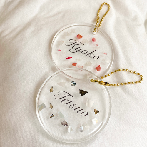 レジン 席札 ネームタグ ネームプレート キーホルダー ウエディング