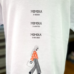 Model A ［名入れTシャツ（白）｜ベビー＆キッズ］普段利用やお子様ギフトに♪ 3枚目の画像