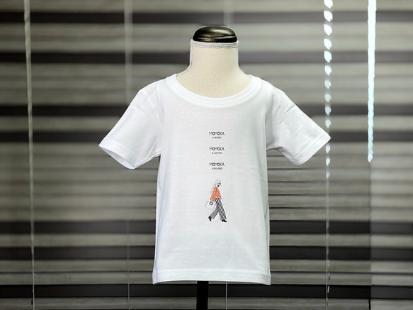 Model A ［名入れTシャツ（白）｜ベビー＆キッズ］普段利用やお子様ギフトに♪ 4枚目の画像