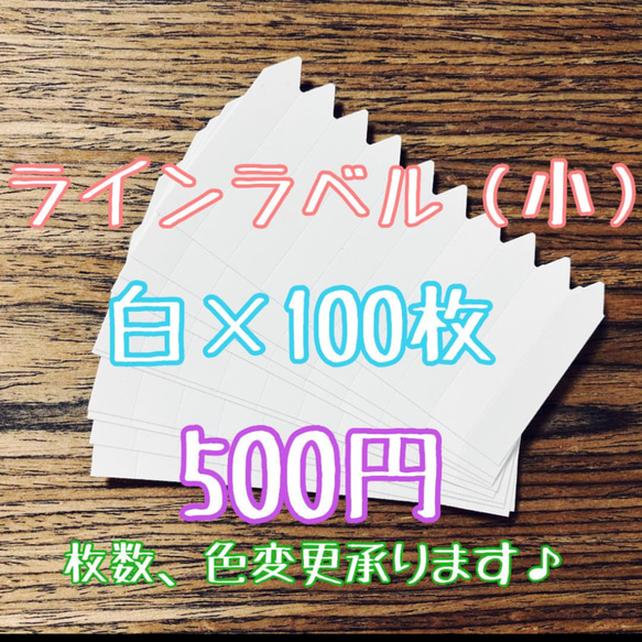 ラインラベル 白 ホワイト 100枚 園芸ラベル 1枚目の画像