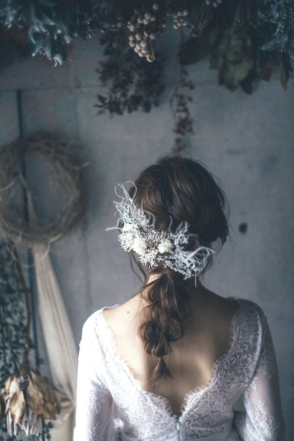 ウェディング ヘッドアクセサリー MA186 星型ヘッドドレス スターモチーフ ジルコニア ブライダル