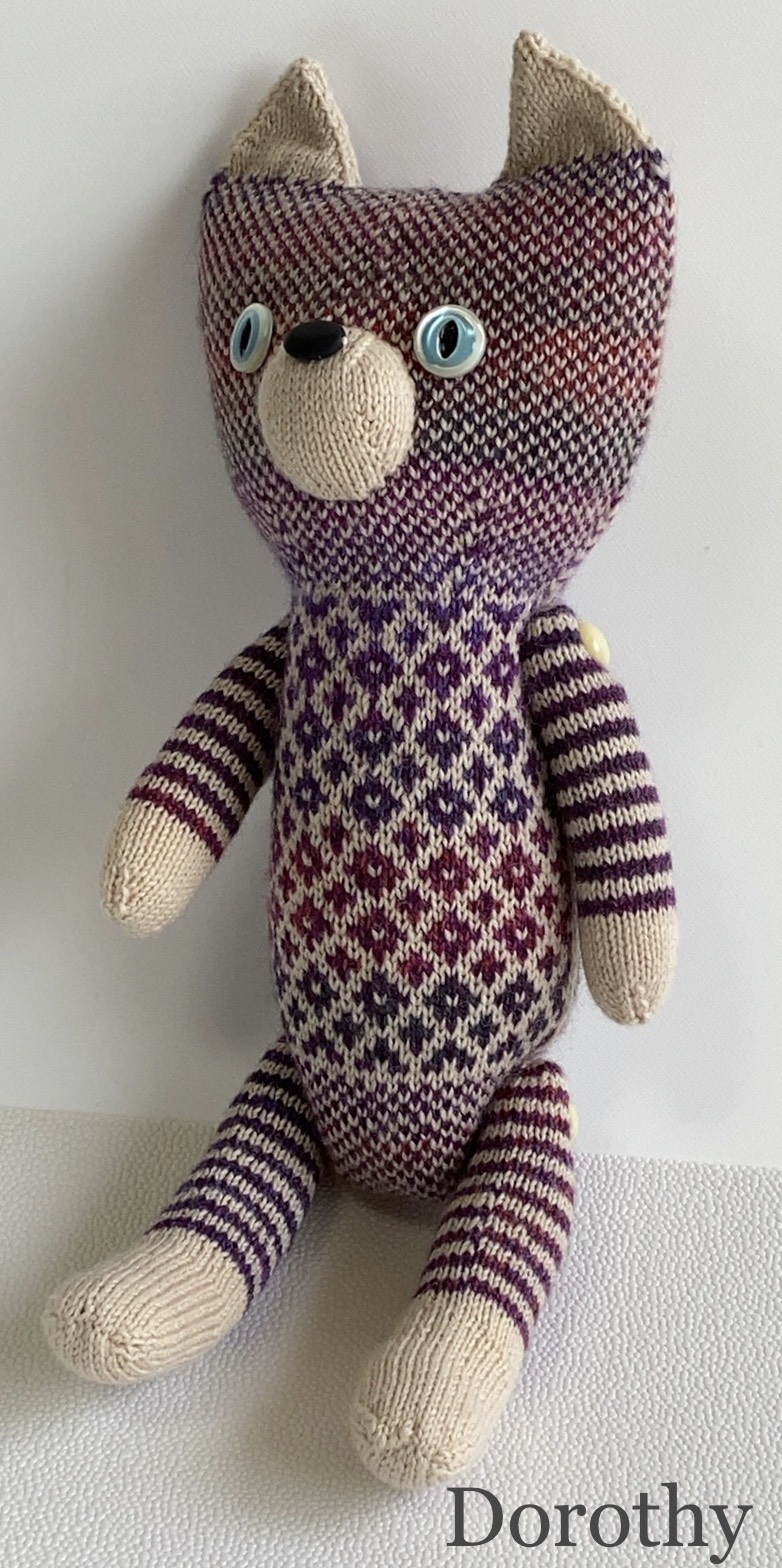 あみぐるみ　ねこ　AH-2 編み込み