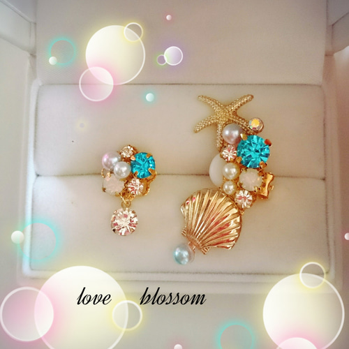 海色アリエル☆イヤーカフ(イヤリング) イヤーカフ love blossom 通販