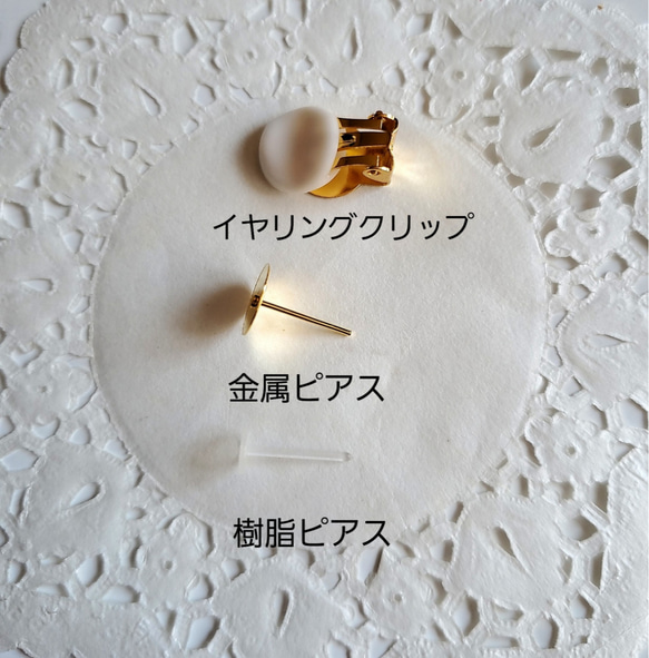 【317】アンティーク風ハートのイヤリング 2枚目の画像