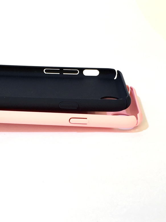ip7-rgsp スマホケース ハード型リング付き ソフトピンク 1個入 iPhone7 iPhone8【AFP】 4枚目の画像