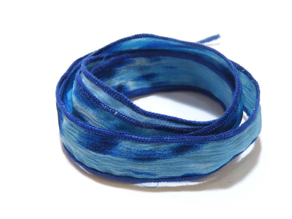 【法新社】絲帶手鍊 Blue Blue Snake silk-cc1 美國直接進口 第4張的照片