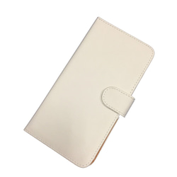 【AFP】 スマホケース iPhone7 手帳型  ホワイト 手作り DIY素材 ip-tecyo7w 2枚目の画像