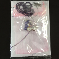 陶器珠和紫水晶項鍊設計手工試劑盒[AFP] kne3-130730a 第3張的照片