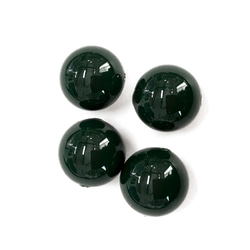 賣kaibb-12dg珍珠貝殼珠圓12毫米深綠色的大4個上漲[AFP] 第1張的照片