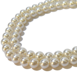 kaibb-06w 貝殼珍珠圓珠約 6 毫米白色 15 顆單獨出售 [法新社] 第2張的照片