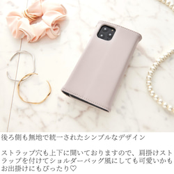 iphone ケース 手帳型 かわいい iphone12 pro 12mini ミラー おしゃれ SE 11 XR 8 7枚目の画像