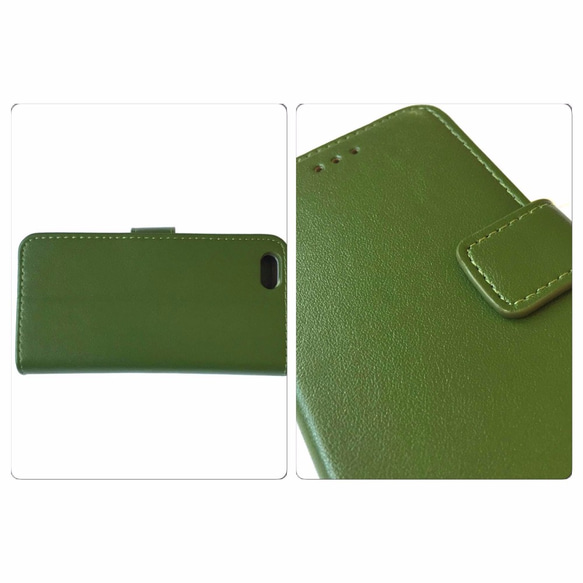 手帳式iPhone6​​ case豐富多彩的綠色信 第3張的照片