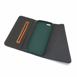 iphone6​​ 6S case，手帳式鑲嵌綠色佩斯利 第2張的照片