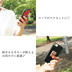 iphoneケース&バンカーリング レザー ソフトケース iphoneX 8 6splus 大人可愛い 贈り物 ネイビー 7枚目の画像