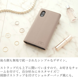 iphone 11 ケース 手帳型 ミラー付き iphoneSE2 11 Pro カバー 大人可愛い XR 8 シンプル 7枚目の画像