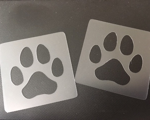 No.433 オーダーマスク　ハンドメイド　マスク　肉球　足跡　犬　猫　熊 0_44b970243db3d91919990dd16f01