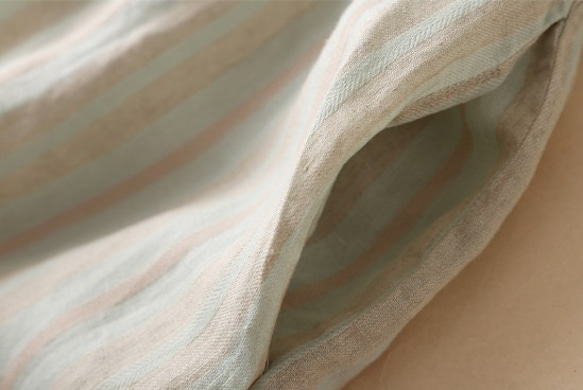 リネンドレスレディース春服アートファンシンプルな長袖ルーズで薄い綿とリネンのロングスカート 5枚目の画像