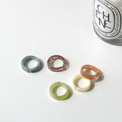 color marble acryl ring 6枚目の画像