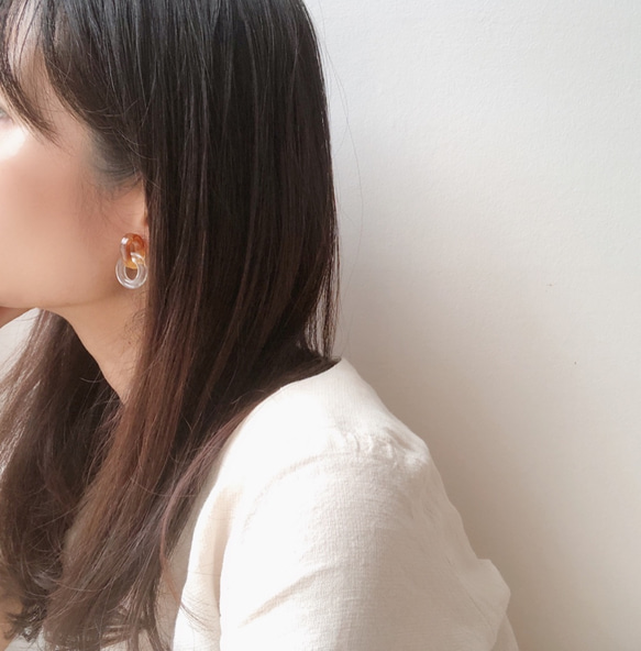 clear ring earring 6枚目の画像