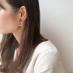 clear ring earring 7枚目の画像