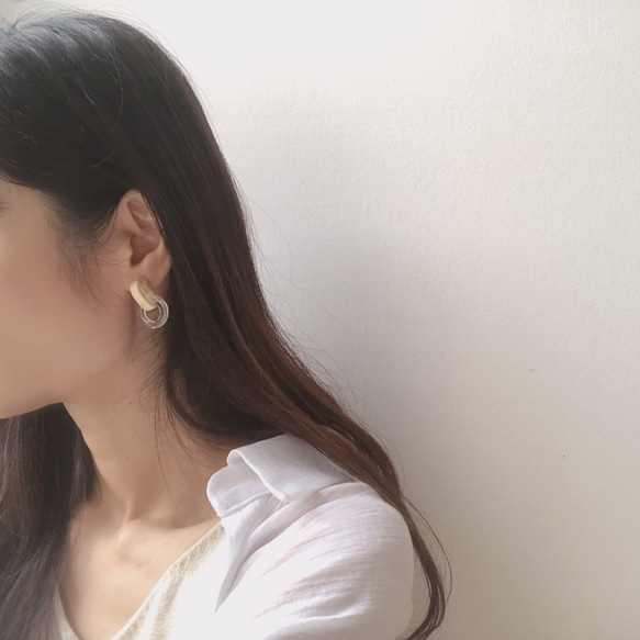 clear ring earring 10枚目の画像