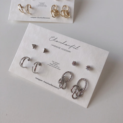 earring 4set(hoop・シルバーのみ) 2枚目の画像