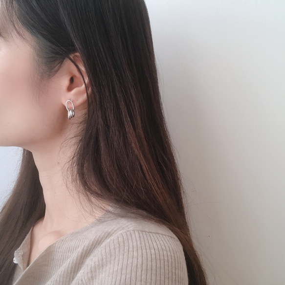 earring 4set(hoop・シルバーのみ) 9枚目の画像