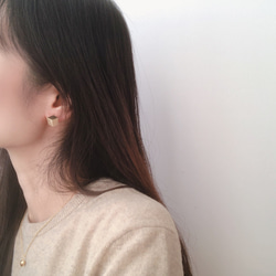 three dimensional earring(シルバーのみ) 5枚目の画像