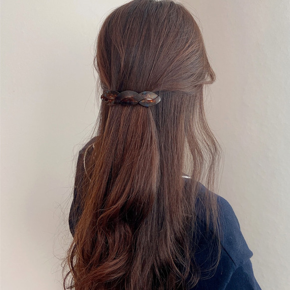 twisted hair barrette 5枚目の画像