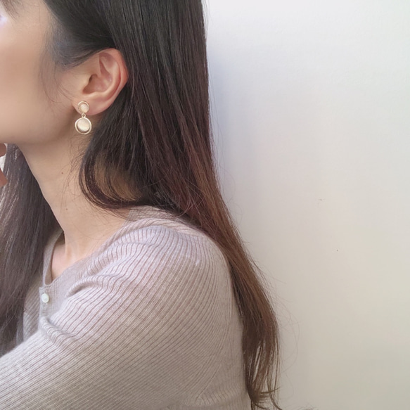 opal swing earring 5枚目の画像