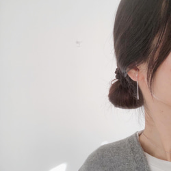 short chain cuff earring(silver925) 8枚目の画像