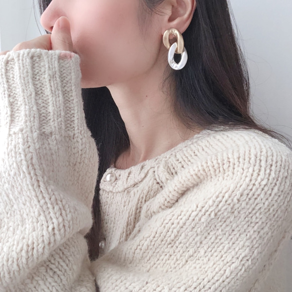 big chain earring 4枚目の画像