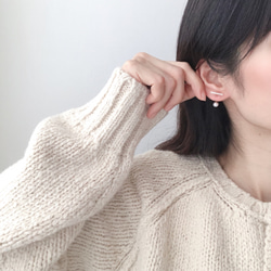 crystal bar＋pearl earrig 6枚目の画像