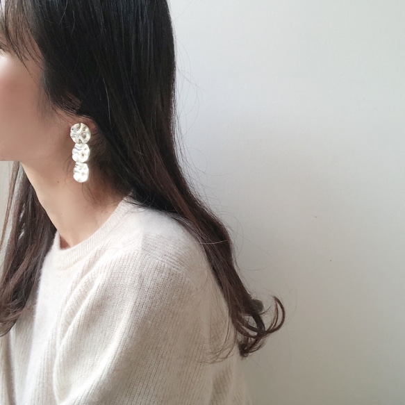 three metal earring 5枚目の画像