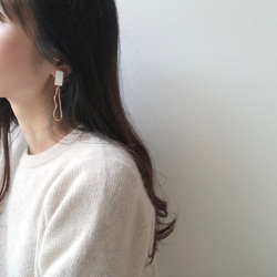 shell&swing metal earring 9枚目の画像