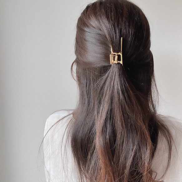 gold line hair clip 9枚目の画像