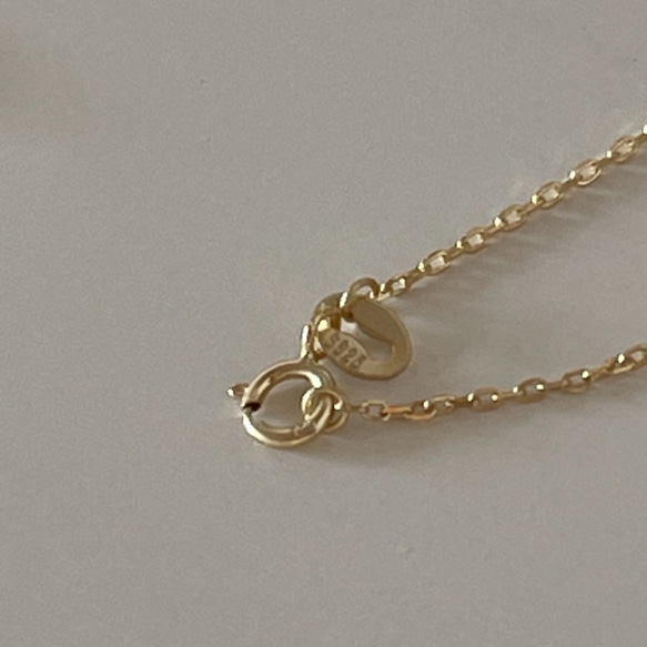 grain zirconia necklace(silver925) 10枚目の画像