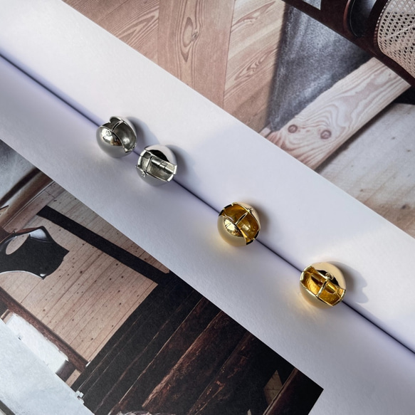ball earrings(large) 4枚目の画像